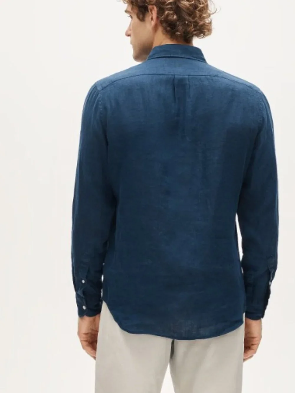 J.Crew Baird McNutt Irish Linen Slim Untucked Shirt Blue Size S